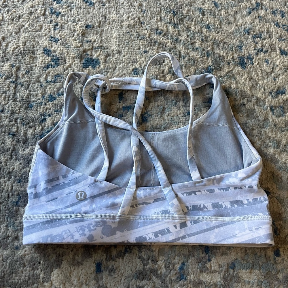 Lululemon Energy Bra Whirlwind Energy Bra White size 4 - Picture 3 of 5